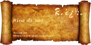 Rind Ábel névjegykártya